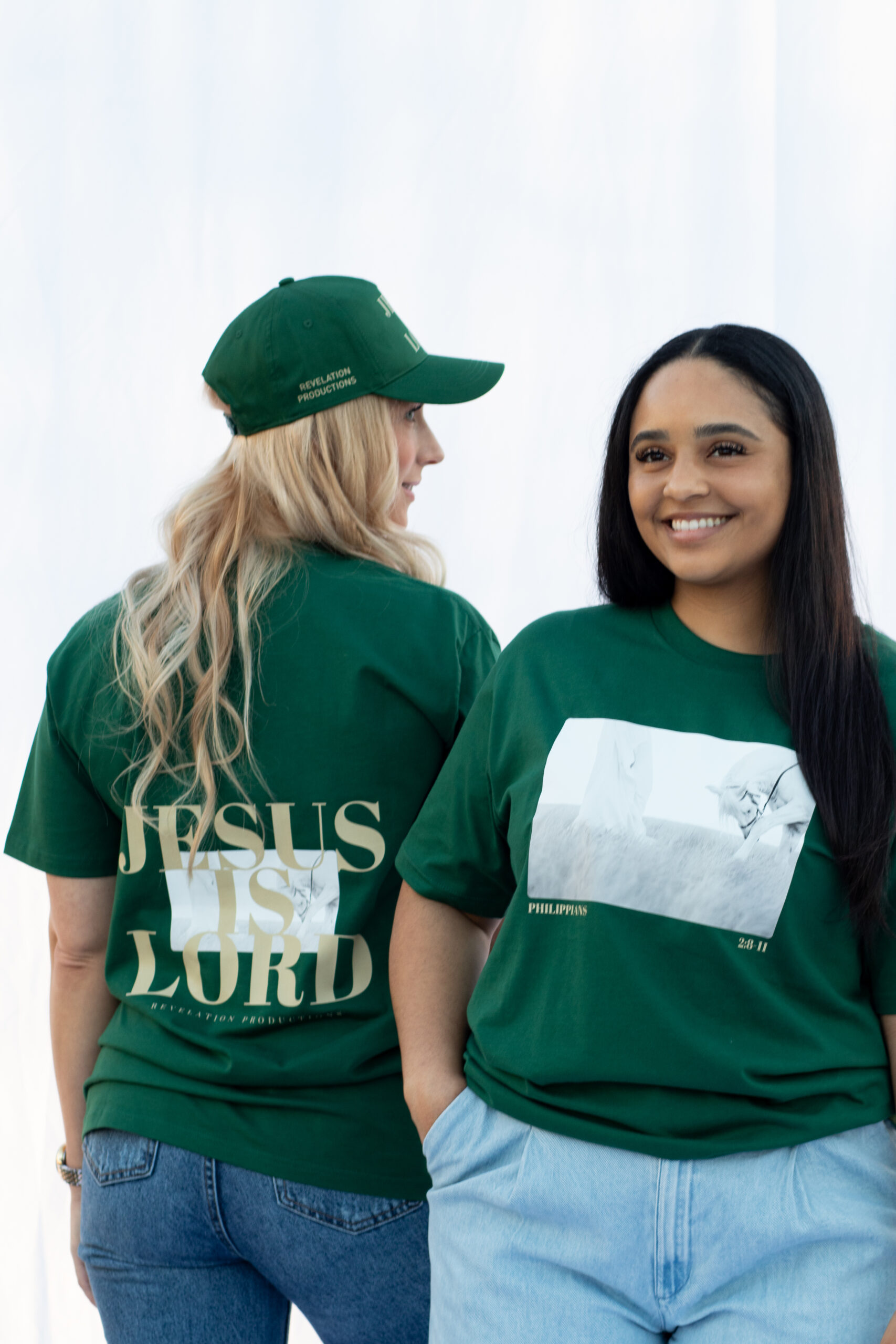 Jesus Is Lord | 100% Cotton Emerald Green Tee - Image 2
